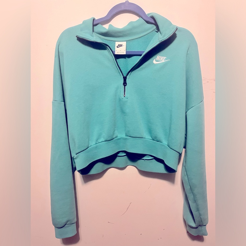 Nike crop sweater 3/4 zip